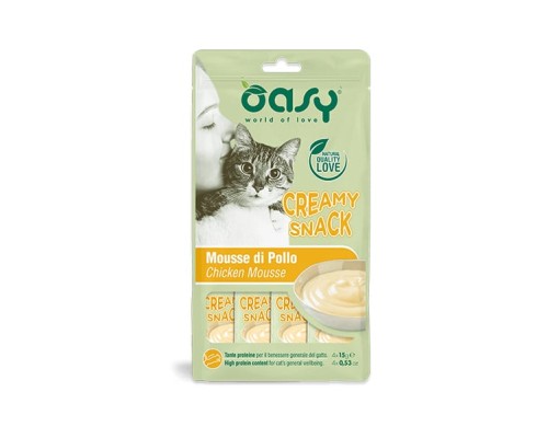 Ласощі для котів OASY Сreamy Курка 60 г (8054329510704)