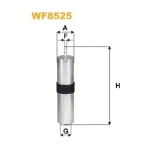 Фільтр паливний Wixfiltron WF8525