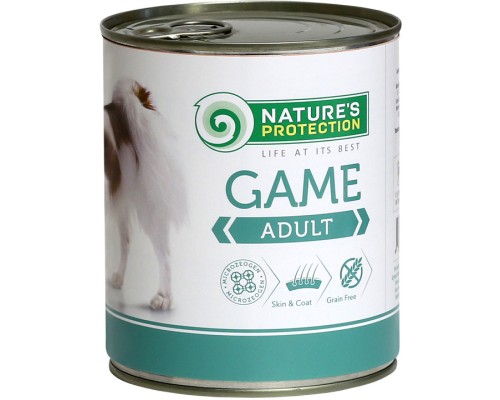 Консерви для собак Nature's Protection Adult Game 800 г (KIK45094)