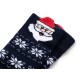 Шкарпетки дитячі Bross новорічні зі Святим Миколаєм (21248-6-12-blue)