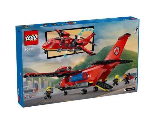 Конструктор LEGO City Пожежний рятувальний літак 478 деталей (60413)