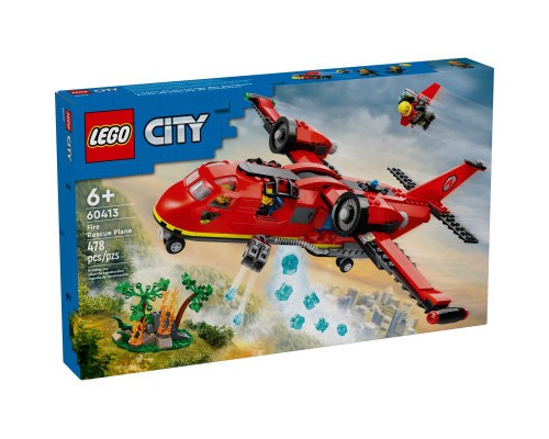 Конструктор LEGO City Пожежний рятувальний літак 478 деталей (60413)