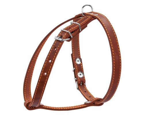 Шлея для собак Collar одинарна для малих порід Ш 14 мм А:40-48 см В:43-51 см коричнева (06346)
