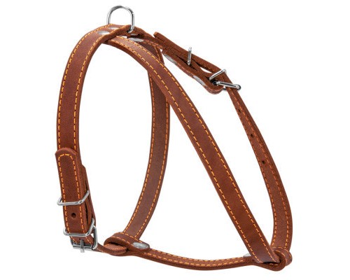 Шлея для собак Collar одинарна для малих порід Ш 14 мм А:40-48 см В:43-51 см коричнева (06346)