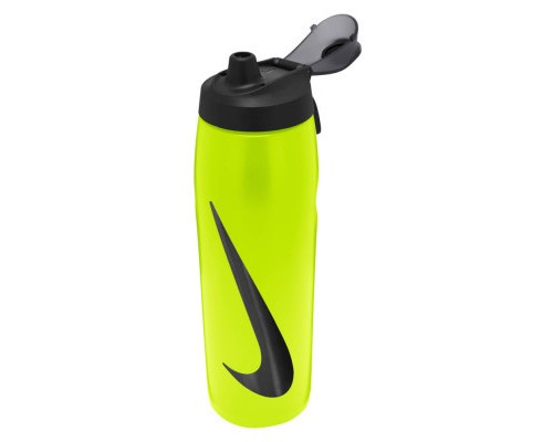 Пляшка для води Nike Refuel Bottle Locking Lid 32 OZ лимонний, чорний 946 мл N.100.7670.705.32 (887791745163)