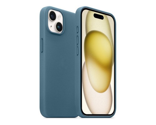Чохол до мобільного телефона Armorstandart FAKE Leather Case Apple iPhone 15 Sea Blue (ARM76292)