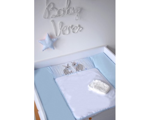 Пеленальний матрацик Верес Summer Bunny blue NEW 72х80 см (426.6.1)