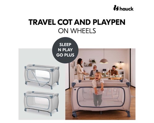 Дитячий манеж Hauck Sleep N Play Go Plus Dusty Cork (60090-0)