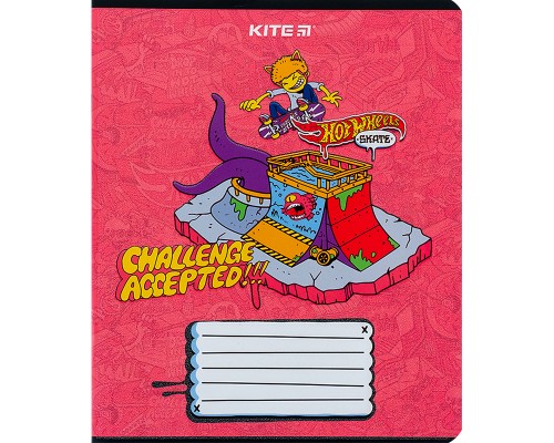 Зошит Kite Hot Wheels 18 аркушів, клітинка (HW24-236)