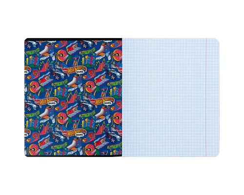 Зошит Kite Hot Wheels 18 аркушів, клітинка (HW24-236)