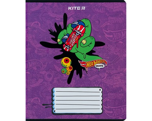 Зошит Kite Hot Wheels 18 аркушів, клітинка (HW24-236)