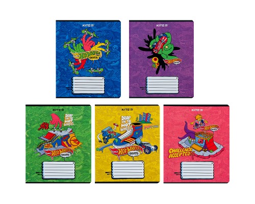 Зошит Kite Hot Wheels 18 аркушів, клітинка (HW24-236)