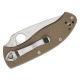 Ніж Spyderco Tenacious M4 Serrated Brown G10 (C122GBNM4PS)