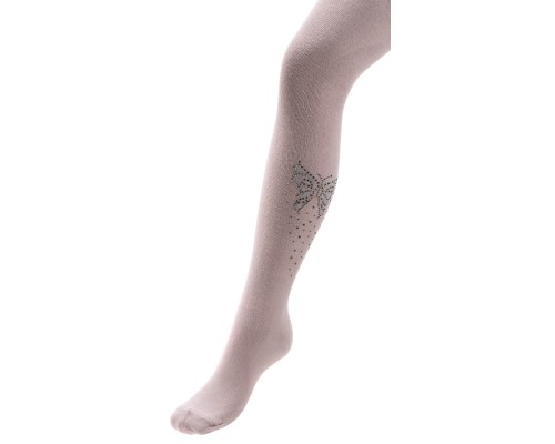 Колготки дитячі BNM з метеликами зі стразами (M0C0302-1172-5G-pink)