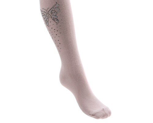 Колготки дитячі BNM з метеликами зі стразами (M0C0302-1172-5G-pink)