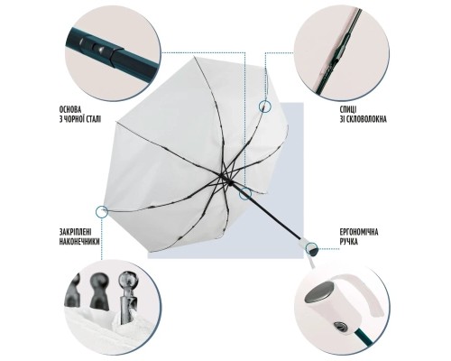 Парасоля Perletti Ombrelli promozionali Складана Автоматична З системою антивітер (96009-04)