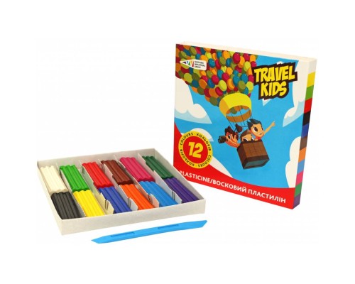 Пластилін ГАММА'UA Travel kids Зі стеком 12 кольорів 144 г (4820072539873)