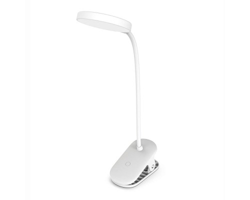 Настільна лампа ColorWay Flexible & Clip 2, 3.5W, battery 1800 mAh (CW-DL10FCB-W)