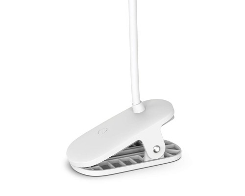 Настільна лампа ColorWay Flexible & Clip 2, 3.5W, battery 1800 mAh (CW-DL10FCB-W)