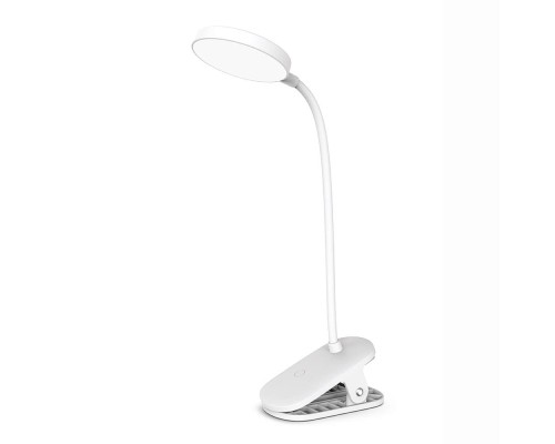 Настільна лампа ColorWay Flexible & Clip 2, 3.5W, battery 1800 mAh (CW-DL10FCB-W)