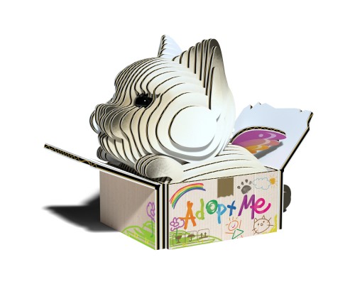 Пазл Eugy 3D Зоопарк Кошеня сіамське (XEG-088)