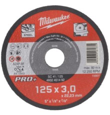 Круг відрізний Milwaukee по металу, SC 41/125х3 PRO+, 125мм (4932451492)