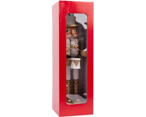 Новорічна фігурка Novogod`ko Лускунчик 30 см Дерево Золото (974678)