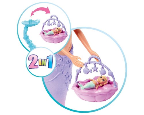 Лялька Simba набір Штеффі-вагітна та Кевін Сім''я русалок з малюком, аксесуари (5733524)