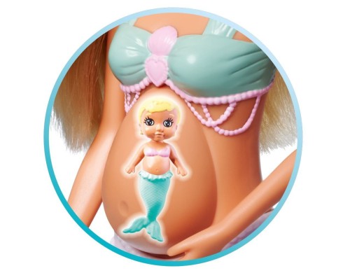 Лялька Simba набір Штеффі-вагітна та Кевін Сім''я русалок з малюком, аксесуари (5733524)