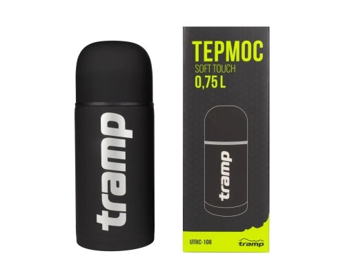 Термос Tramp Soft Touch 0.75 л Black (UTRC-108-black)