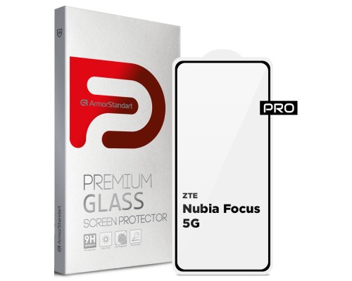 Скло захисне Armorstandart Pro ZTE Nubia Focus 5G Black (ARM78909)