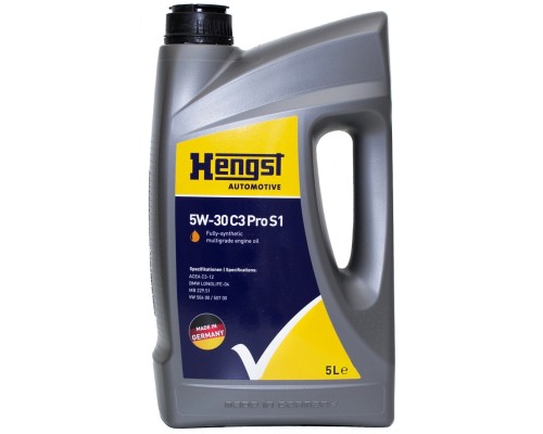 Моторна олива HENGST 5W-30 C3 Pro S1, 5л (639800000)