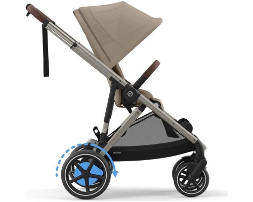 Коляска Cybex Eezy S Twist+ 2 TPE B Almond Beige (з бампером) (524000127)