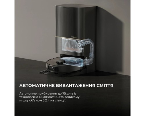 Пилосос Dreame Bot X40 Ultra Complete Black (RLX63CE-2-Bl)