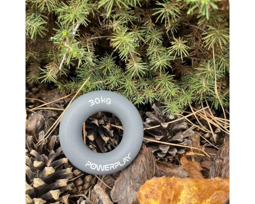 Еспандер PowerPlay PP-4324 Hand Grip Ring X-Hard 30 кг Сірий (PP_4324_30kg)