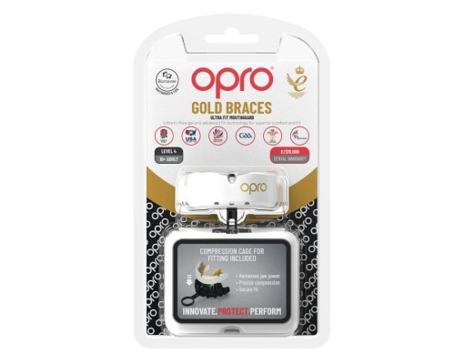 Капа Opro Gold Braces під брекети White/Gold (102506004) (Gold_Braces_Wh/Gold)