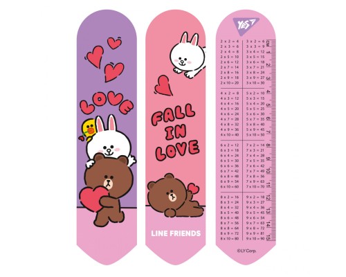 Закладки для книг Yes 2D Line Friends love (708134)