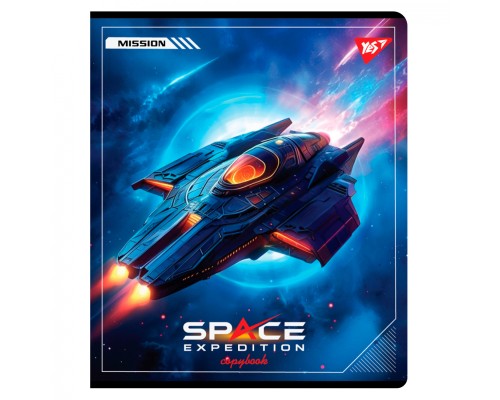 Зошит Yes Space expedition А5 24 аркушів клітинка (767540)