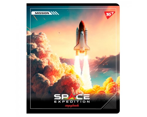 Зошит Yes Space expedition А5 24 аркушів клітинка (767540)