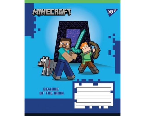 Зошит Yes Minecraft Walls А5 18 аркушів клітинка (767566)