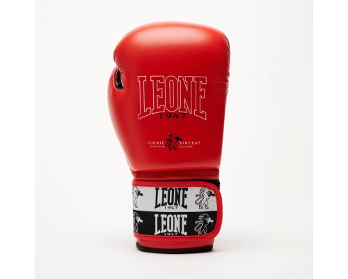 Боксерські рукавички Leone GN208 Iconic Red 10 унцій (GN208_Red_10oz)