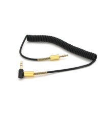 Кабель мультимедійний 3.5mm M to 3.5mm M 1.0m black VEGGIEG (YT-AUXGJ(M)/(M)-AWS-2)