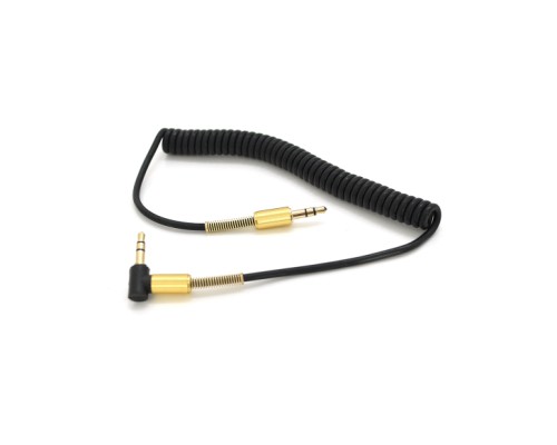 Кабель мультимедійний 3.5mm M to 3.5mm M 1.0m black VEGGIEG (YT-AUXGJ(M)/(M)-AWS-2)