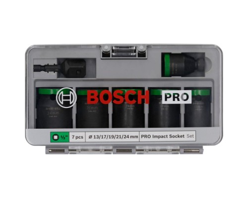 Набір головок Bosch Pro Impact Socket Standard Set 1/2