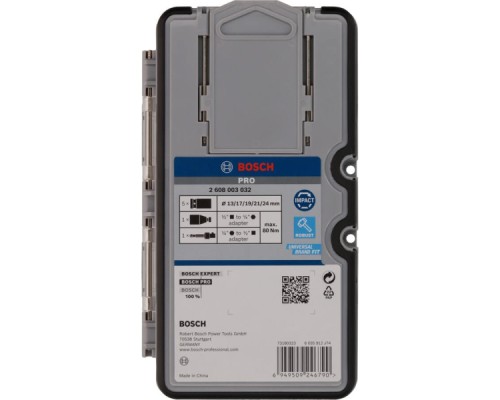 Набір головок Bosch Pro Impact Socket Standard Set 1/2