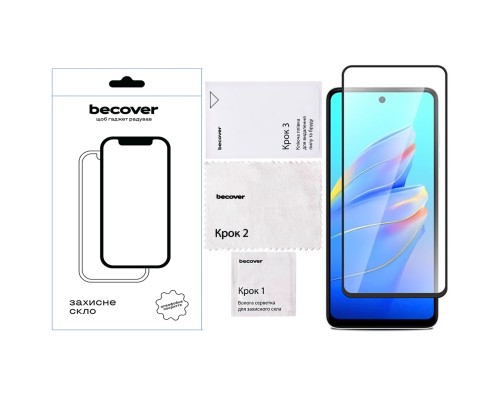 Скло захисне BeCover Tecno Spark Go 2025/ Pop 9 4G (KL4h) Black (713682)