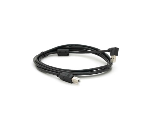 Кабель для принтера USB 2.0 AM/BM 2.0m 90° corner black Ritar (YT-AM/BM90°-2.0B)