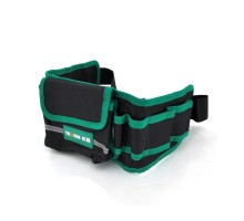 Сумка для інструмента Voltronic на пояс TUOSEN, 8 кишеньок, чорно-зелена (YT-TBT8)