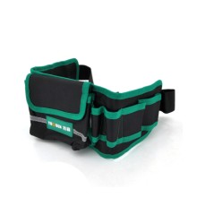 Сумка для інструмента Voltronic на пояс TUOSEN, 8 кишеньок, чорно-зелена (YT-TBT8)