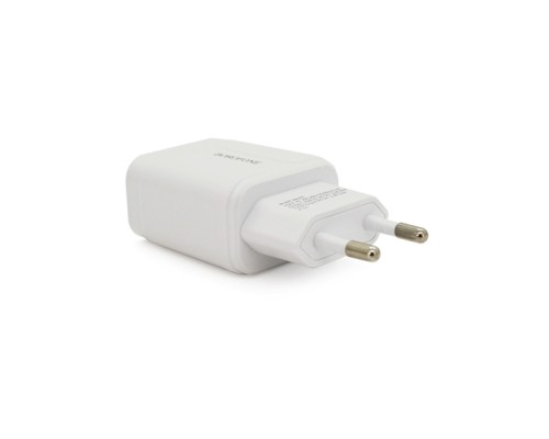 Зарядний пристрій BOROFONE 2xUSB + cable USB to Lightning 2.4A 1.0m white (BA37ALW)